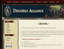 Tablet Screenshot of dernierealliance.com